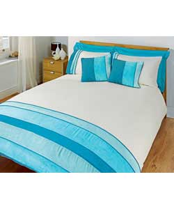 Suede Double Bed Set - Teal