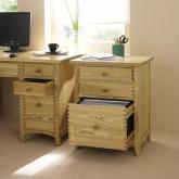 milton File Chest - natural ash