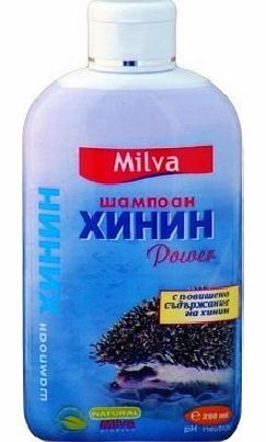 Milva Natural Quinine-Power Faster Hair-Growth Shampoo - Reduces Hair-Shedding, Stimulates Growth - 200ml
