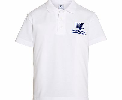 Milverton House School Unisex Polo Shirt, White