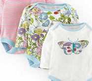 Mini Boden 3 Pack Bodies Gift Set, Hedgerow/Butterfly
