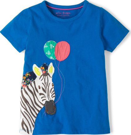 Mini Boden, 1669[^]34654194 Animals Abroad T-shirt Riviera Zebra Mini Boden,