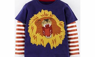 Big Creature T-shirt, French Navy Lion,Thistle