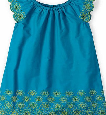 Mini Boden Broderie Summer Dress Blue Mini Boden, Blue