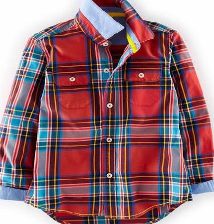 Mini Boden Casual Shirt, Red Check 34559757