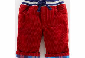 Mini Boden Cosy Lined Jeans, Johnnie Red Cord,Mouse