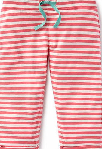 Mini Boden Cropped Jersey Pull-ons Sweet Pink Stripe Mini