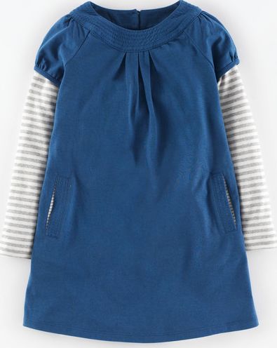 Mini Boden, 1669[^]34910935 Easy Jersey Dress Coastal Blue Mini Boden,