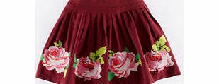 Mini Boden Embroidered Folk Skirt, Plum Rose 34299198