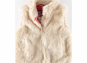 Mini Boden Faux Fur Gilet, Cream 34425827
