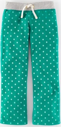 Mini Boden Favourite Sweatpants Emerald/Ecru Spot Mini