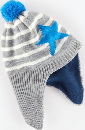 Mini Boden, 1669[^]34951996 Fleece Lined Hat Cobalt/Star Mini Boden,
