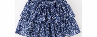 Mini Boden Flippy Floral Skirt, Soft Navy Pansy Bed 34201046