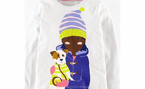 Fun Girl T-shirt, Light Grey Dog 34389569