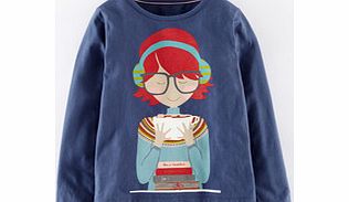 Fun Girl T-shirt, Soft Navy Hot Chocolate 34389601