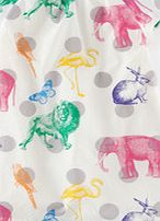Mini Boden Fun Printed Dress, Ecru Animal Parade 34601393