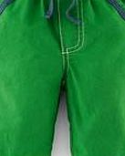 Mini Boden Fun Roll-up Trousers, Tennis Green 34551424