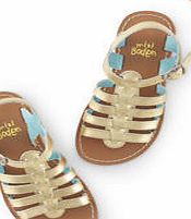 Mini Boden Gladiator Sandals, Gold Metallic 34524835