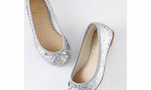 Mini Boden Glitter Ballet Flats, Silver,Multi,Blue 34183947