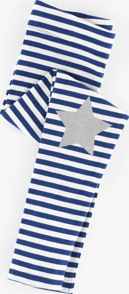 Mini Boden, 1669[^]35247311 Glitter Star Print Leggings Soft Navy