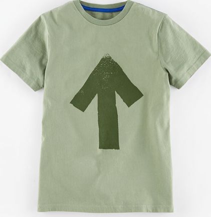 Mini Boden, 1669[^]34930644 Graphic T-shirt Toad Green/Arrow Mini Boden,