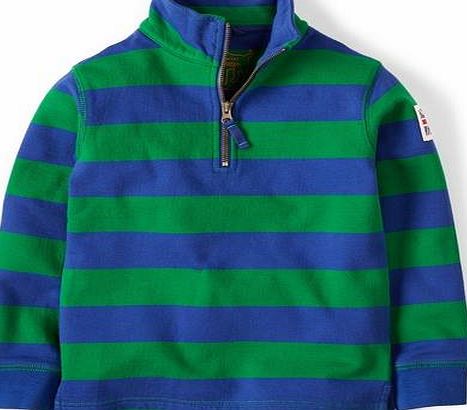 Mini Boden Half Zip Sweatshirt, Green 34517946