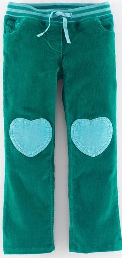Mini Boden, 1669[^]34886135 Heart Patch Trousers Jade Cord Mini Boden, Jade