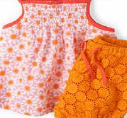 Mini Boden Hotchpotch Broderie Play Set, Daisy/Clementine