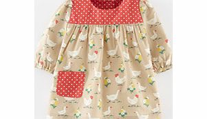 Mini Boden Hotchpotch Cotton Dress, Fawn Farmyard 34188094