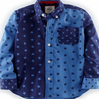 Mini Boden Hotchpotch Shirt Navy/Sail Blue Stars Mini