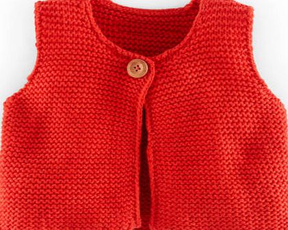 Mini Boden Knitted Cosy Gilet Coral Mini Boden, Coral