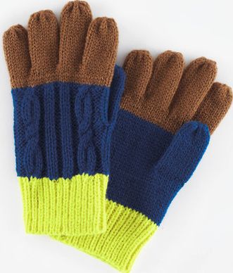 Mini Boden, 1669[^]34957688 Knitted Gloves Tan/Cable Mini Boden, Tan/Cable