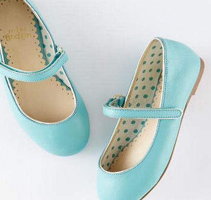 Mini Boden Leather Mary Janes, Blue 34184341