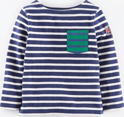 Mini Boden, 1669[^]34977215 Mariner T-shirt Navy/Ecru Mini Boden, Navy/Ecru