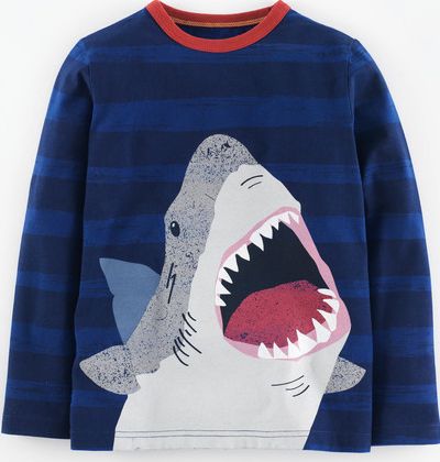Mini Boden, 1669[^]34978361 Maritime T-shirt Navy/Reef Shark Mini Boden,