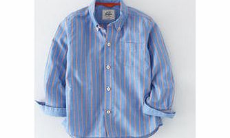 Mini Boden Oxford Shirt, Dark Blue Stripe,Surf Stripe