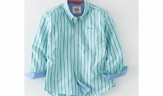 Mini Boden Oxford Shirt, Surf Stripe,Dark Blue Stripe