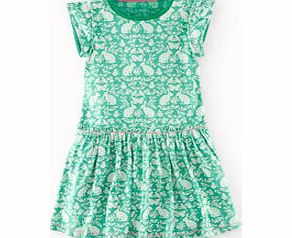 Mini Boden Pretty Jersey Dress, Soft Green Secret