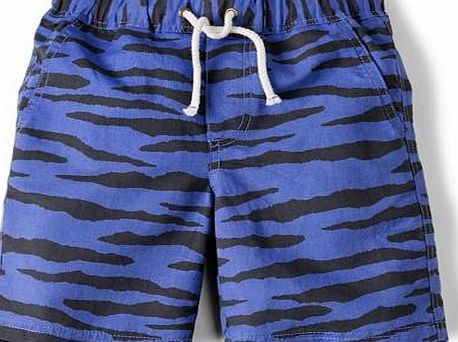 Mini Boden Printed Pull-ons Graphite/Blue Tiger Stripe Mini