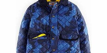 Mini Boden Quilted Jacket, Navy Britoflage 34588996