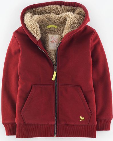 Mini Boden, 1669[^]34919225 Shaggy Lined Hoody Red Mini Boden, Red 34919225