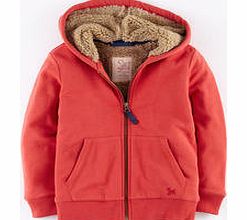 Mini Boden Shaggy Lined Hoody, Washed Red 34216424