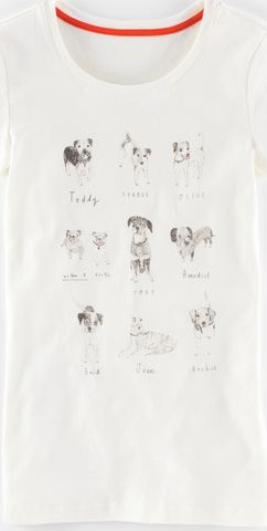 Mini Boden, 1669[^]35026384 Skinny Graphic T-shirt Dogs Mini Boden, Dogs