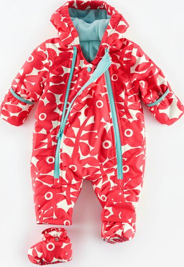 Mini Boden, 1669[^]34959429 Snowsuit Washed Red Flower Stamp Mini Boden,