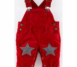 Mini Boden Star Patch Cord Dungarees, Johnnie Red 34243428
