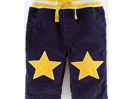 Mini Boden Star Patch Cord Trousers, Blue 34190298
