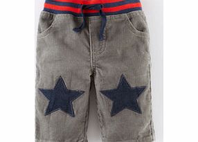Mini Boden Star Patch Cord Trousers, Elephant 34190173