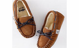 Mini Boden Suede Slippers, Tan 34179515