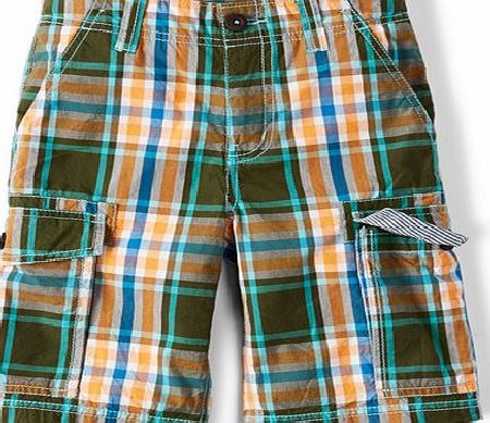 Mini Boden Summer Cargo Shorts, Green 34706317