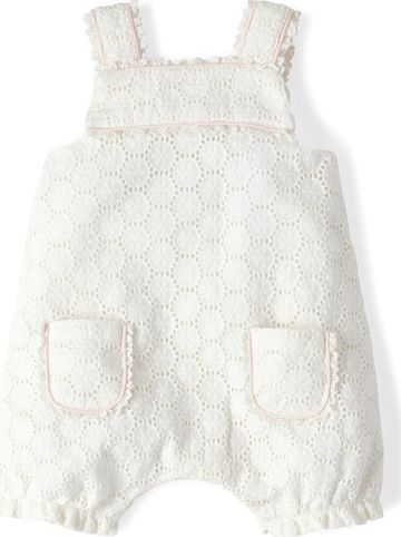 Mini Boden, 1669[^]34846220 Summer Holiday Playsuit Snowdrop Broderie Mini